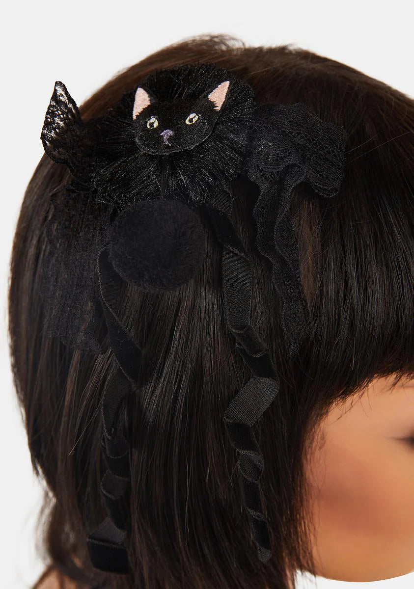Black Cat Hair Pin