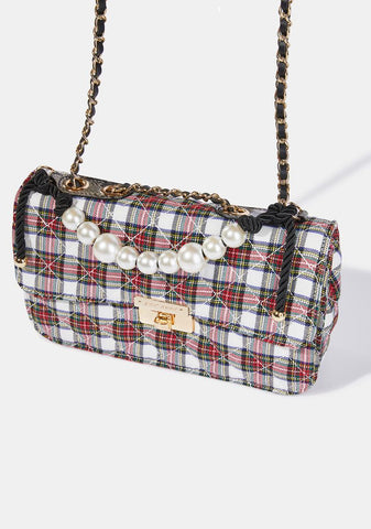 Plaid To Meet You Shoulder Bag