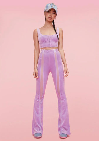 Take My Picture Velour Pants Set