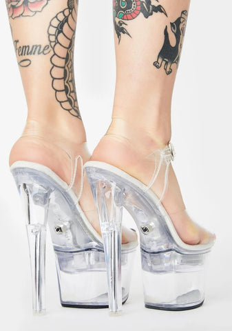Clearly Friends With Benefits Light Up Heels