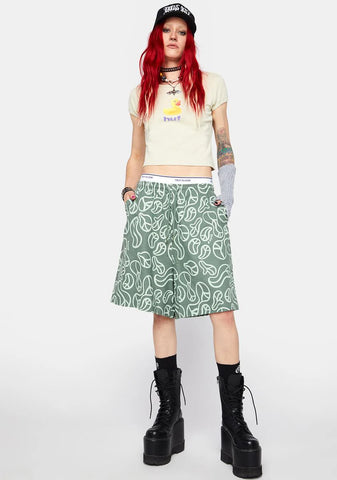 Sage Groovy Wide Shorts