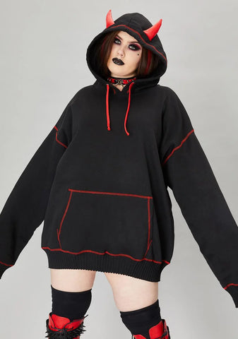 We're Calling All Devils Horned Hoodie Sweatshirt