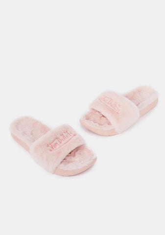 Blush Jax Fur Slides
