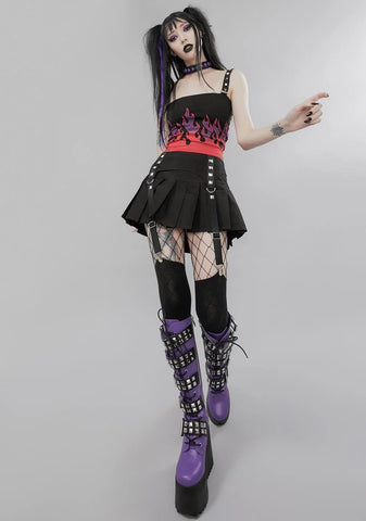 Meet The Reaper Garter Mini Skirt