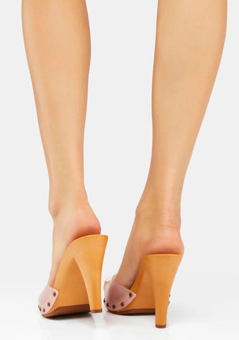 Paxe Pink Vinyl Heels