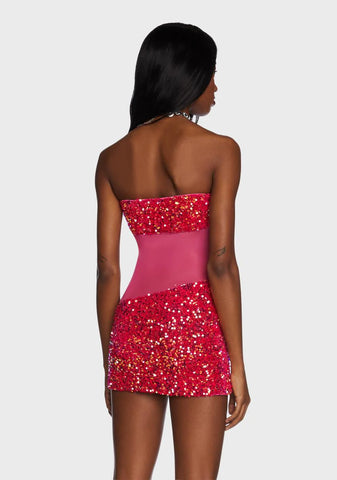 Rose Spark Horizon Mini Dress