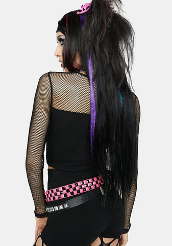 Virtual Escape Fishnet Top