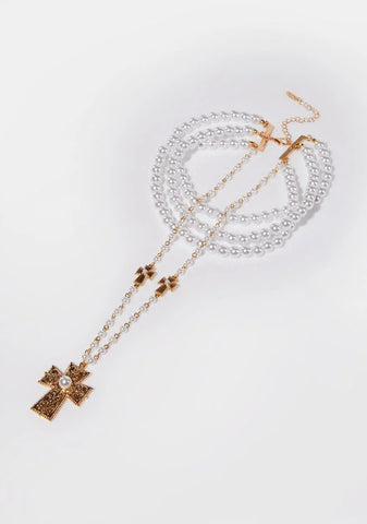 Like A Prayer Pearl Necklace