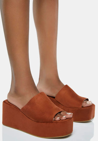 Moving Forward Platform Sandals