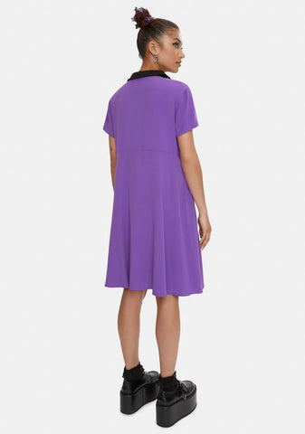 Purple Stop It Mini Dress