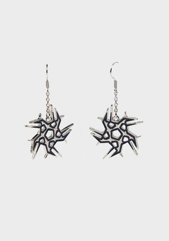 This Is For Real Ninja Star Earrings