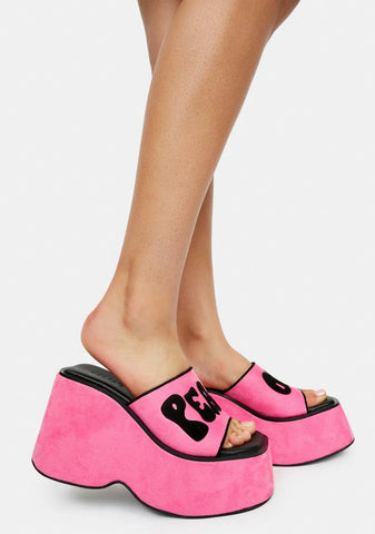 That 70s Flow Platform Slides - Pink