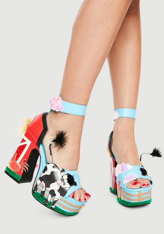 Animal Playhouse Platform Heels