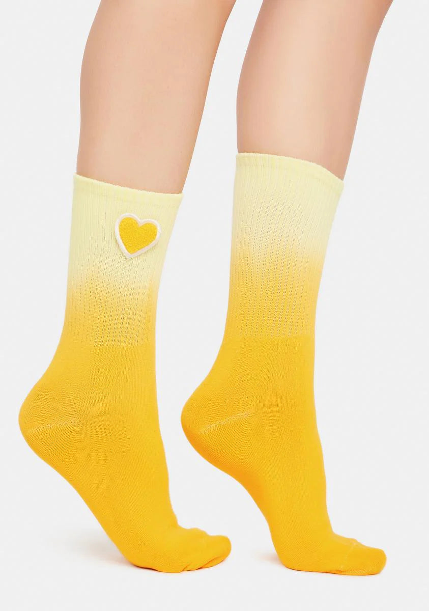 Love My Life Ombre Crew Socks