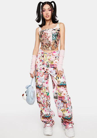 Kawaii Collage Jeans