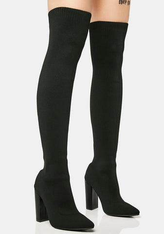 No Paparazzi Please Thigh-High Boots