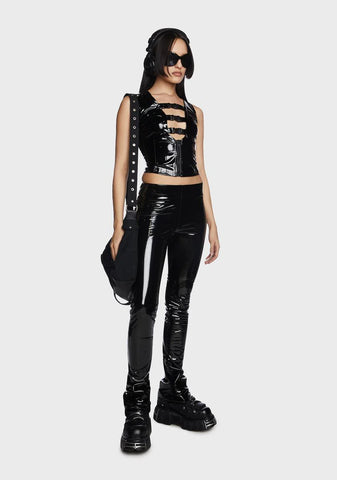 Remember When Vinyl Leggings