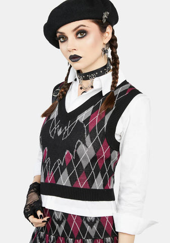 Bat To School Sweater Vest