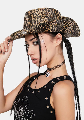Jungle Palace Leopard Cowboy Hat