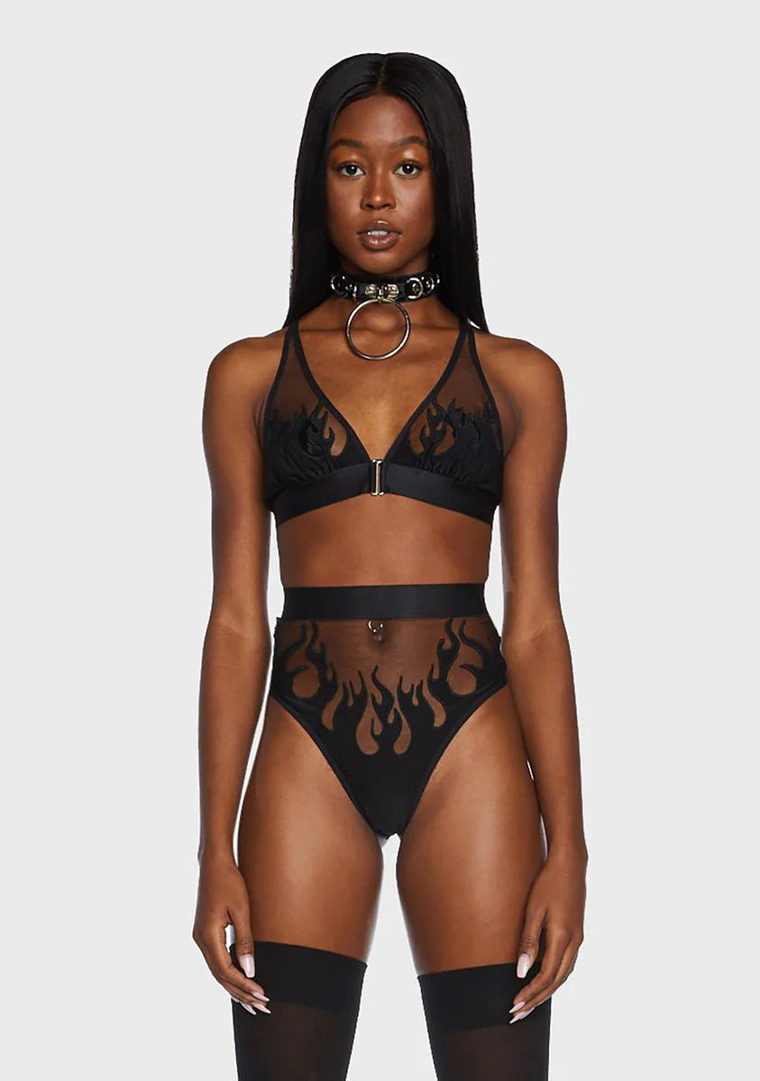 Smokin' Mirrors Mesh Bralette