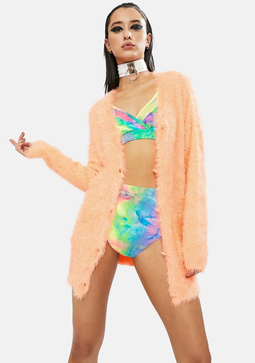 Juicy Fab Life Fuzzy Cardigan