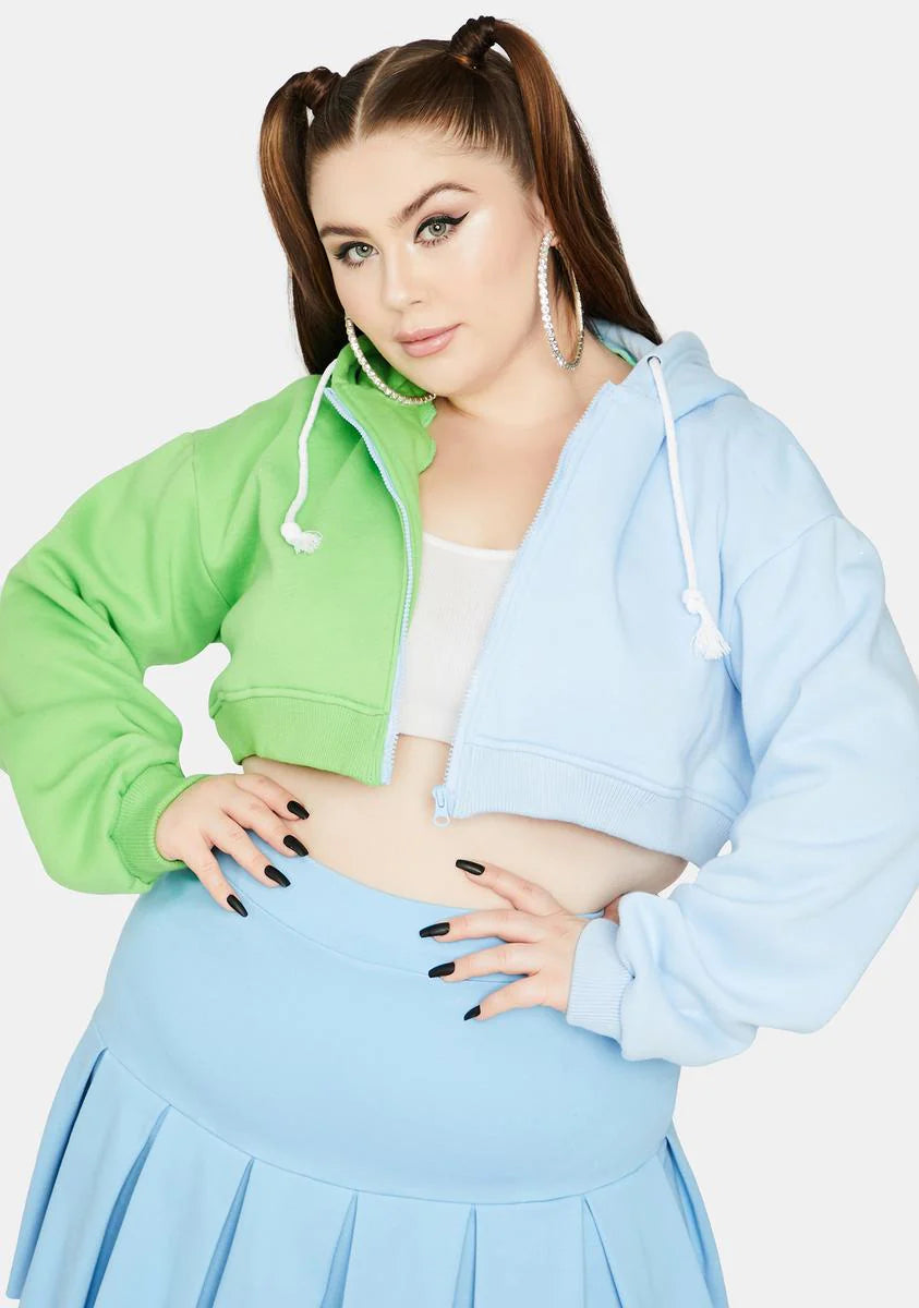 Island Ur Two Face Zip Up Hoodie