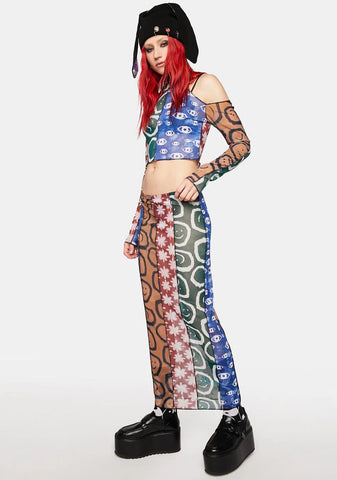 Quantum Mesh Mini Skirt