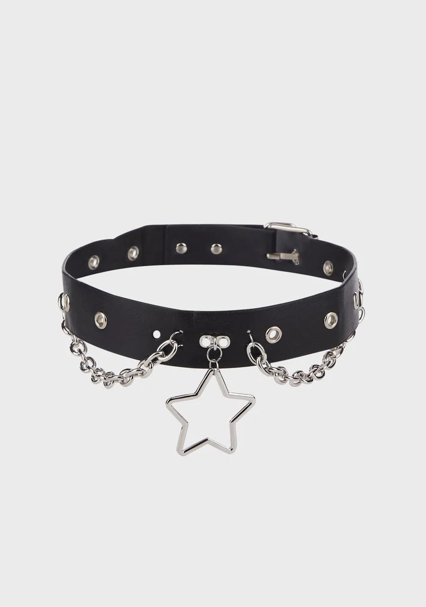 Supernova Vegan Leather Choker