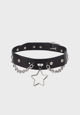 Supernova Vegan Leather Choker