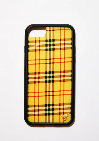 Yellow Tartan iPhone Case
