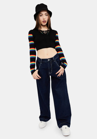 At The Lodge Wide Leg Jeans