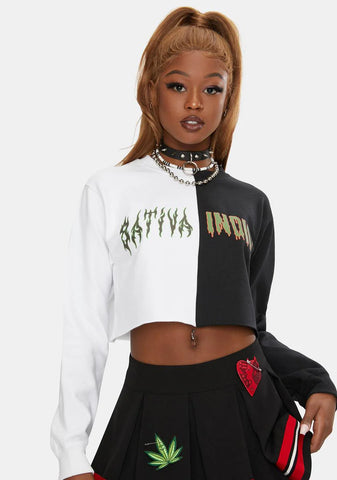 Day N Nite Cropped Sweatshirt