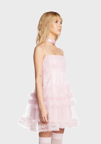 Candy Bold Fortune Tulle Mini Dress