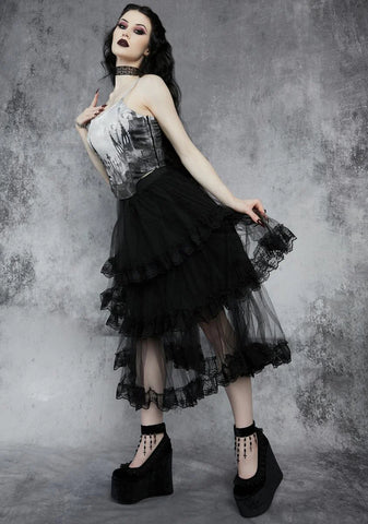 Losing Hope Tulle Midi Skirt