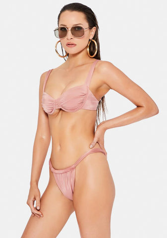 Peggy Rose Gold Bikini Set