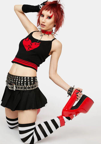 Deviled Heart Knit Tank