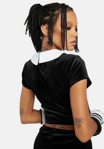 Happy To Help Velour Top