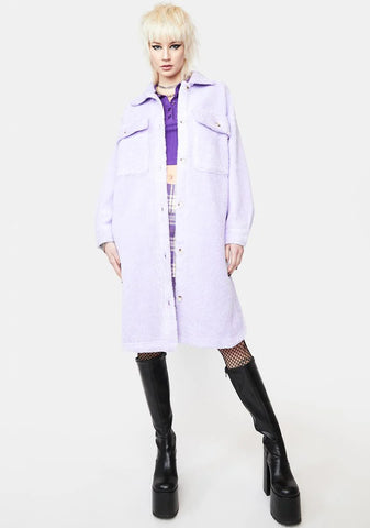 Lift Me Up Sherpa Shirt Jacket