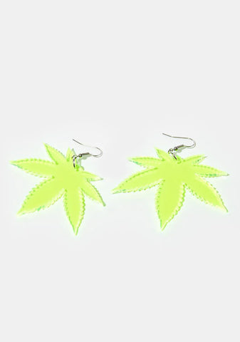 Weed Leaf Earrings