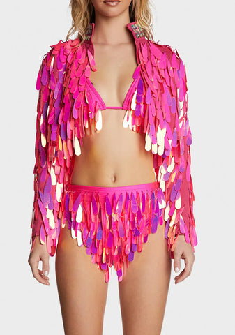 Pink Angel Dust Sequin Jacket