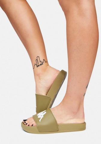 Olive Authentic Adam 2 Slide Sandals