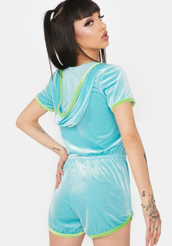 Sky Fun Challenge Velour Romper