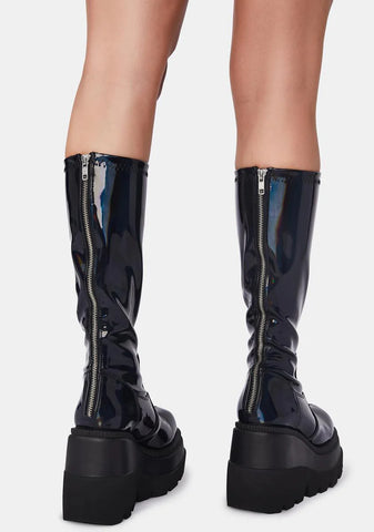 Shaker-65 Platform Knee High Boots