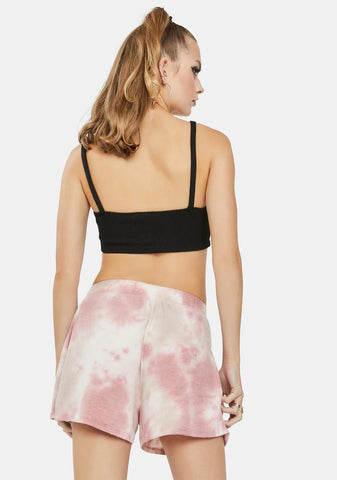Rose Tie Dye Lounge Shorts