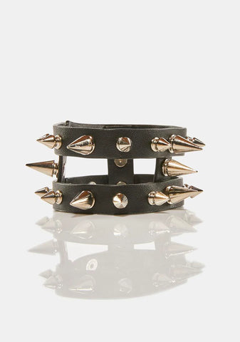 Numb The Pain Spiked Bracelet