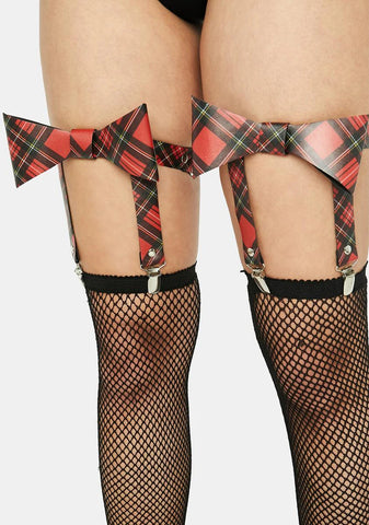 Red Plaid Garters