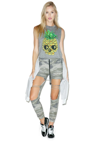 Camo Cut-Out Joggers