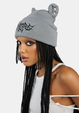 Compression Pierced Ears Tattoo Beanie