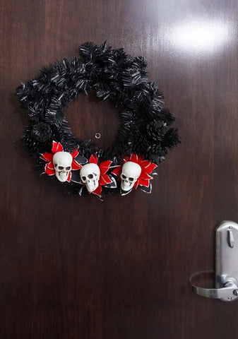 Silent Night Skull Wreath