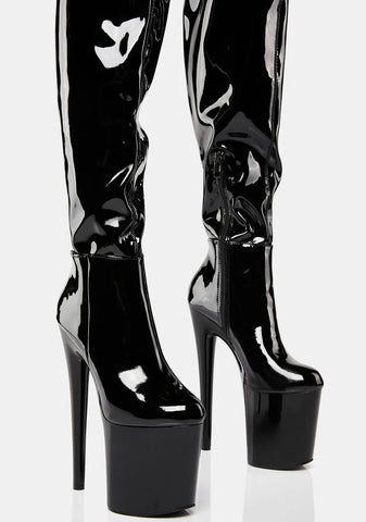 Vixen-01 Platform Thigh High Boots